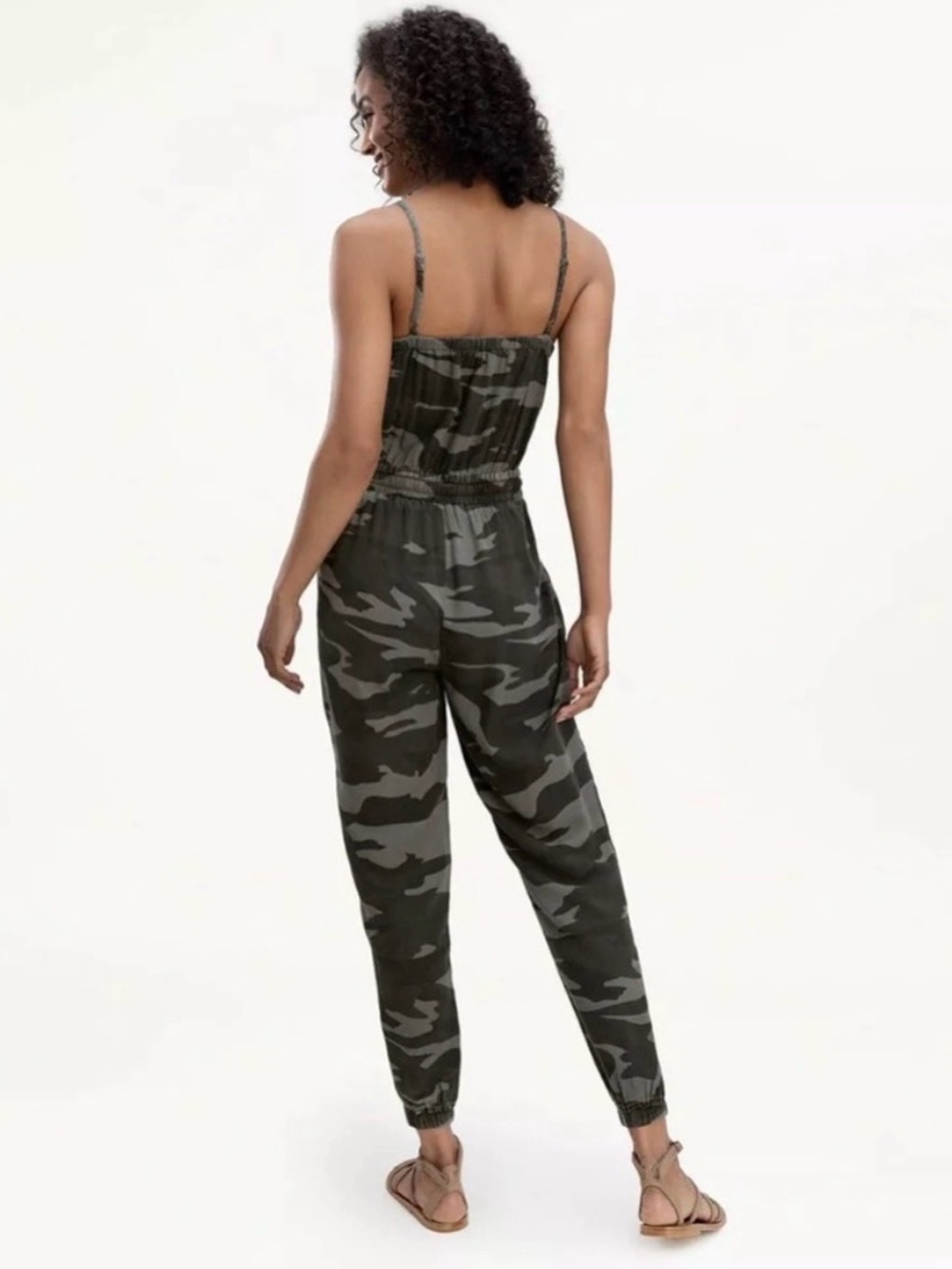 Splendid Camo Print Utility Jumpsuit - Picture 2 of 4